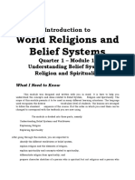 SHS IWRB M1 - Understanding Belief System