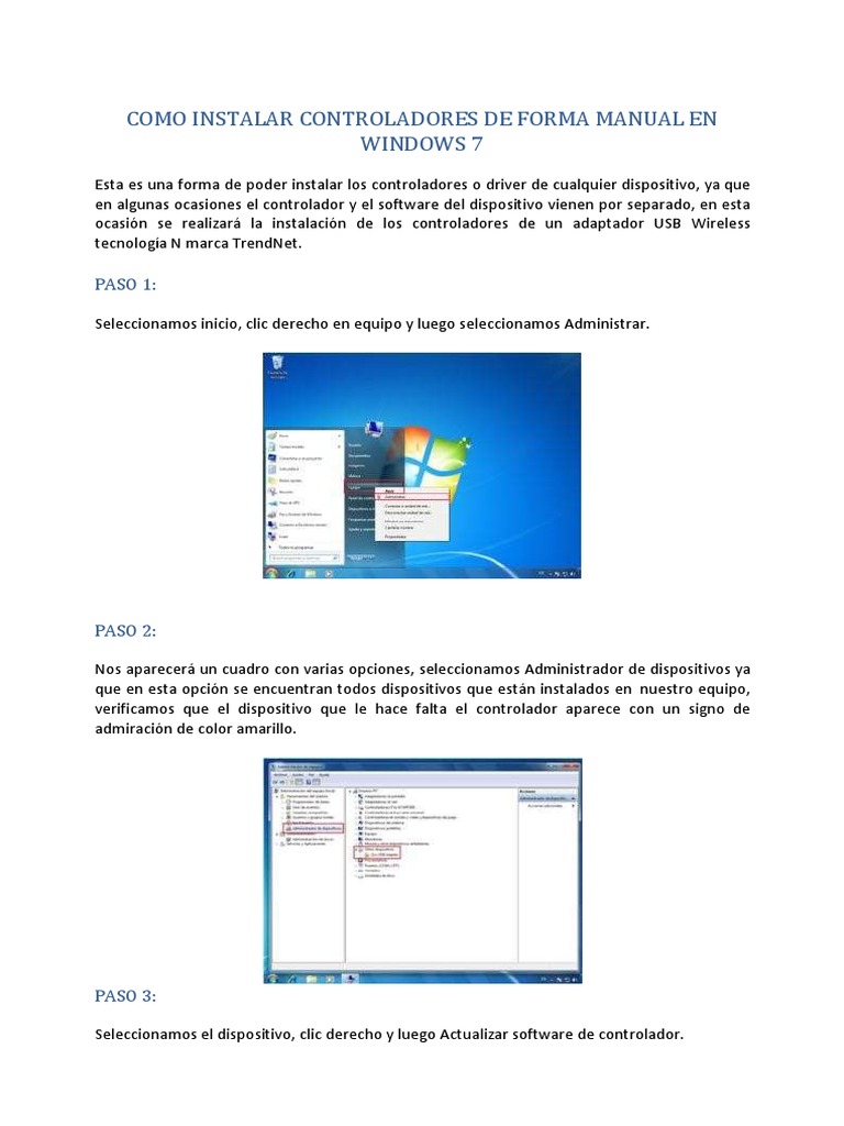 instalar drivers windows 7 offline