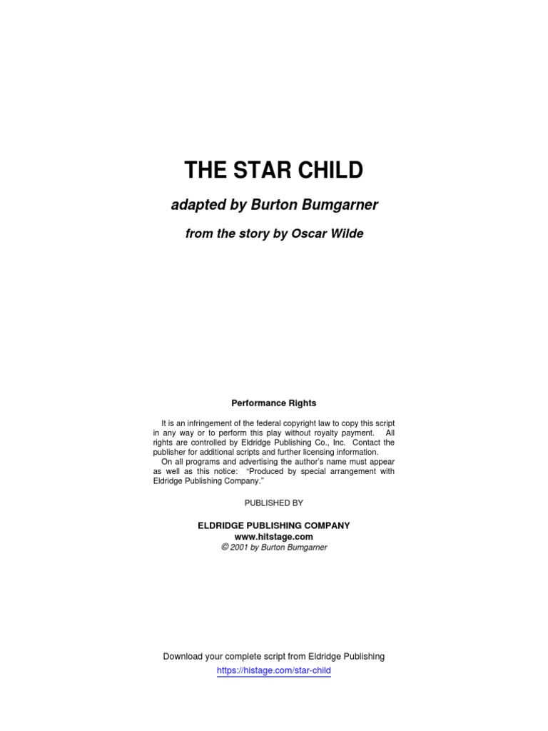 The Star Child: Adapted by Burton Bumgarner | PDF