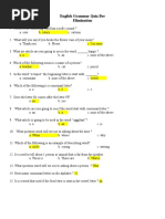 English Grammar Quiz Bee