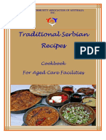 Traditional Serbian Recipes-Cookbook For Aged Care Facilities