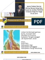 Laporan Gubernur Sulawesi Tengah Dalam Penanggulangan Bencana 