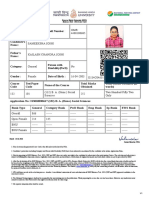 Banaras Hindu University (BHU) Entrance Test - 2021 Score Card