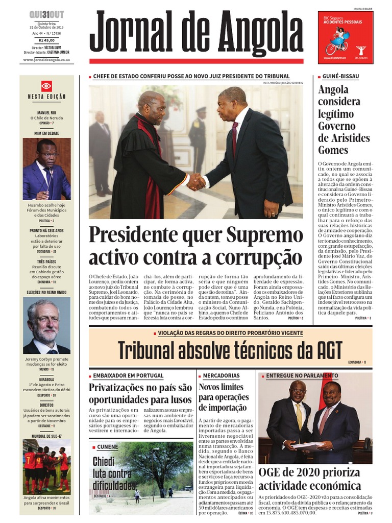 Jornal de Domingo - Xadrez Brasil - 27/10/2019 