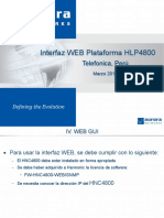 Interfaz Web de Plataforma HLP4800 - Aurora
