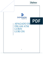 Apagado de Dslam Atm-Lurin - Dom