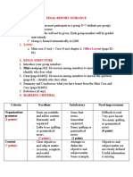 Final Report Guidance