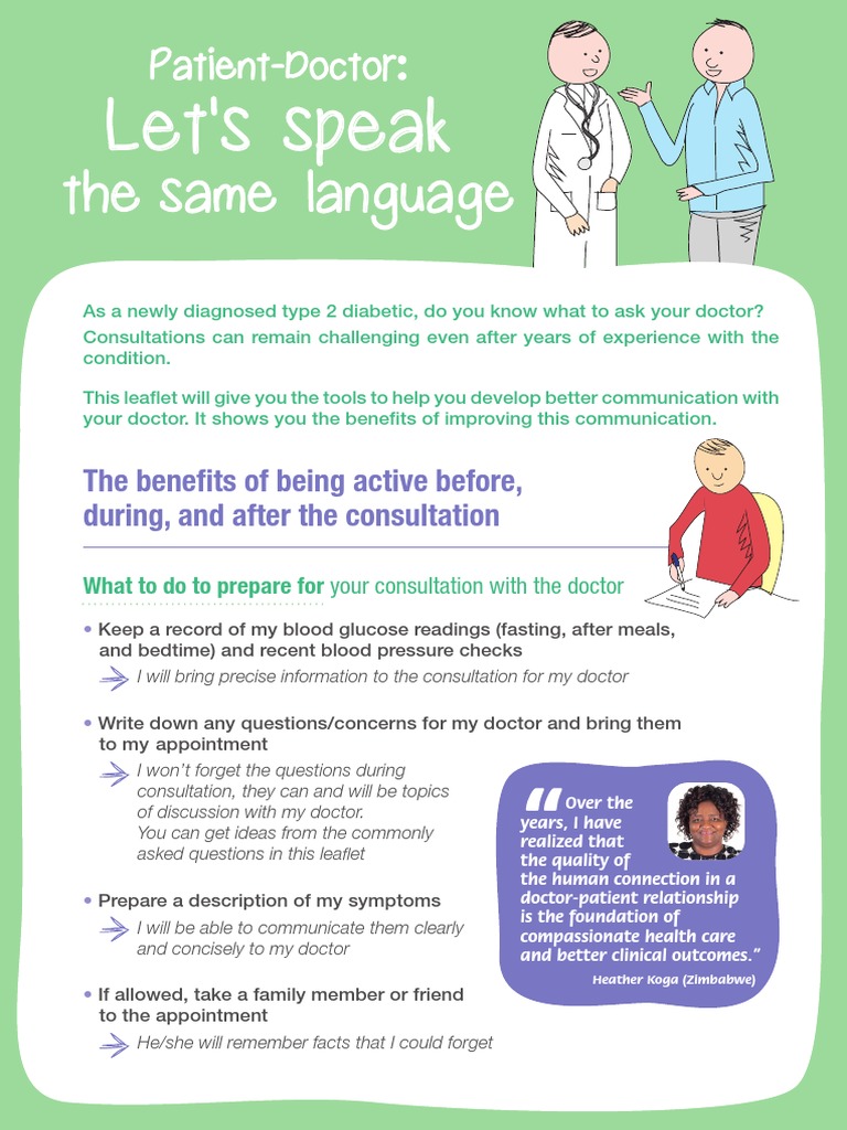 Effective Doctor-Patient Communication for Diabetics | PDF | Body Mass ...