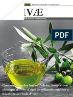 2014 Publi SCL13 Huiles D'olive, Composition en Acides Gras
