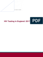 HIV Testing in England 2017 Report