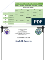 Face To Face Class Program - Aira - Ayson