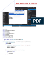 All Example (Delete, Insert, Update, Select) in Gridview