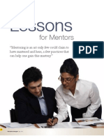 Lessons in Mentoring