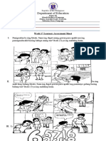 Department of Education: Week 17 Learners Assessment Sheet