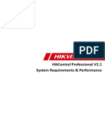 HikCentral Professional V2.1 System Requirements and Performance 20210729