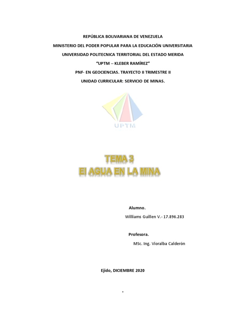 Importancia del Agua en la Minería | PDF | Minería | Agua