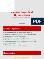 Clinical Aspects of Hypertension 3rd Year