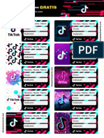 Etiquestas Escolares Tiktok Editables Gratis