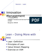 Innovation Management: Session: Lean