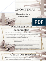 1. Naturaleza de La Econometría y Las Características de Los Datos