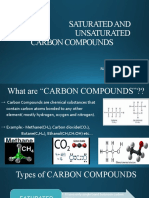 SATURATED AND UNSATURATED CARBON COMPOUNDS - Pptxhblkjgvuy