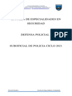 Manual DEFENSA POLICIAL Ciclo 2022 Subof Y OFICIAL