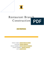 Construction Job Proposal Template