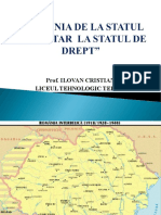Prezentare Romania de La Statul Totalitar La Statul de Drept Cls. 11