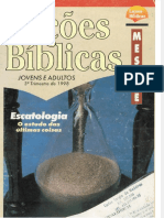 Document.onl Licoes Biblicas 1998 3o Trimestre Escatologia o Estudo Das Ultimas
