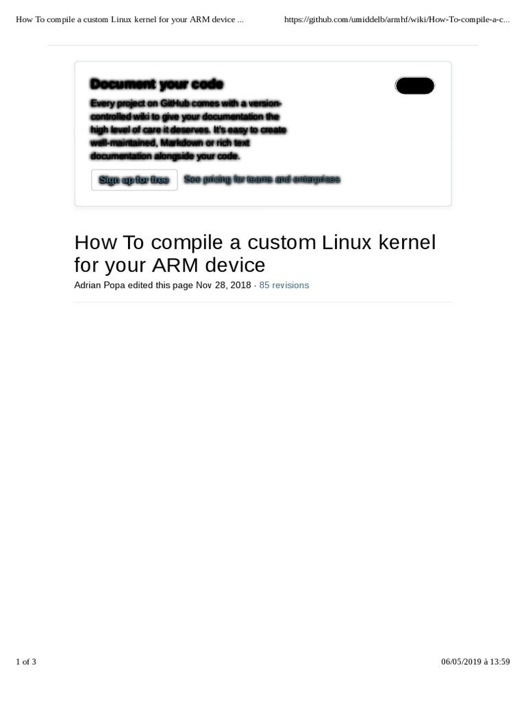 Compile Linux Kernel for ARM Devices | PDF | Linux | Arm Architecture