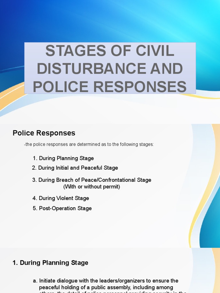 CDM Contingent Guidelines for Assemblies | PDF | Police | Crime & Violence