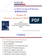 Introduction To VLSI Circuits and Systems: Electronic Analysis of CMOS Logic Gates