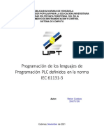 Programacion de Los Lenguajes de Programacion PLC Definidos en La Norma IEC 61131-3