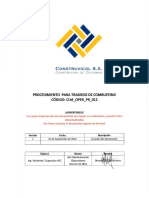 Procedimiento Para Trasiego de Combustible - PDF Free Download