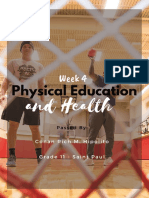 Physical Education and Health Passed Week 4