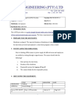 LOTO procedure safety engineering