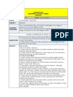 Lesson Plan Movement Control Order English Date/Day Class Subject