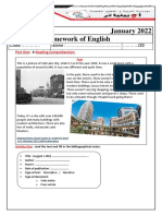 Level:3.m.s January 2022 Homework of English