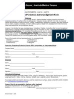 Respiratory Protection Acknowledgement Form