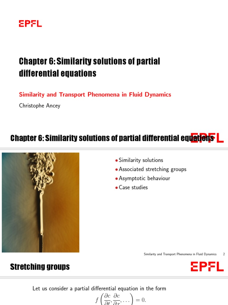 Similarity Solutions of Partial Differential Equations | PDF | Partial ...