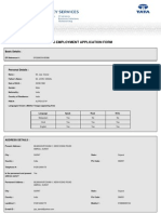 Tcs Employment Application Form: Basic Details