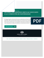 ALCANCE DEL DESPIDO INEFICAZ ASOCIADO A LA CONDICIÓN DE MATERNIDAD - Noboa, Peña & Torres