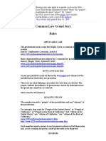 Common Law Grand Jury Rules