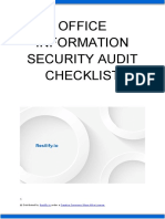 Office Information Security Audit Checklist