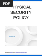 Physical Security Policy