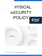 Physical Security Policy