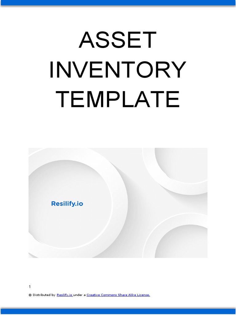 Asset Inventory Template | PDF