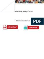 Mobile Recharge Receipt Format