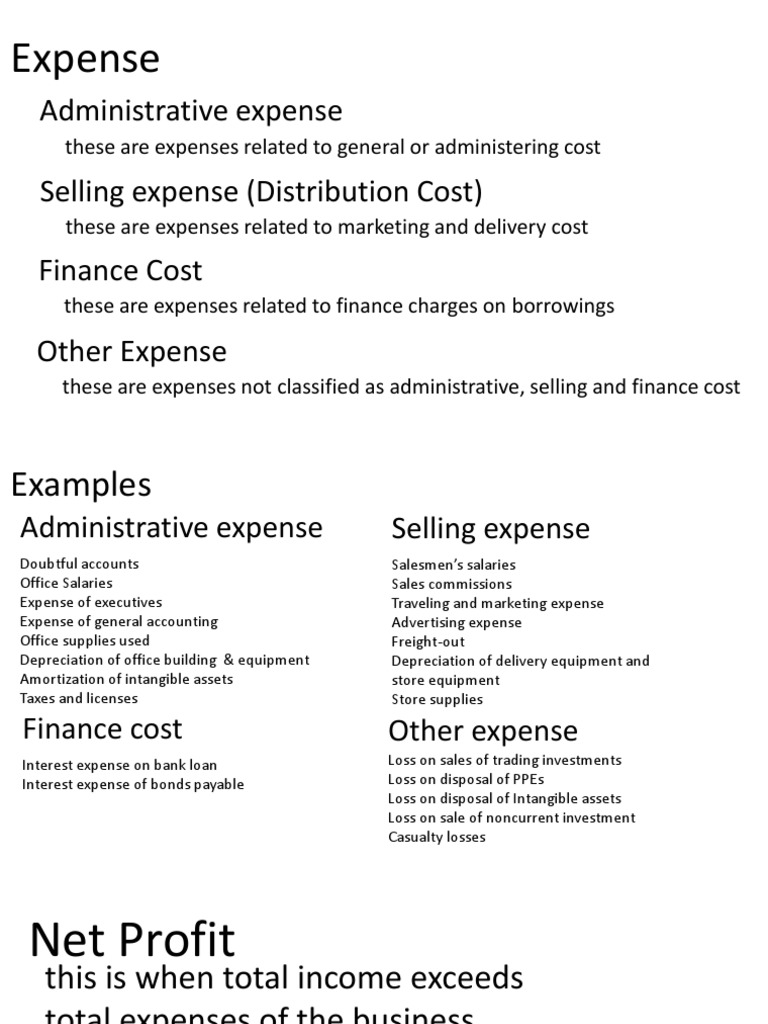 Classification of Expense PDF