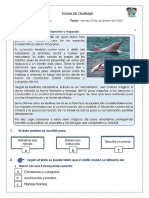 FICHA DE TRABAJO COMUNICACIÓN Martes 14 Diciembre